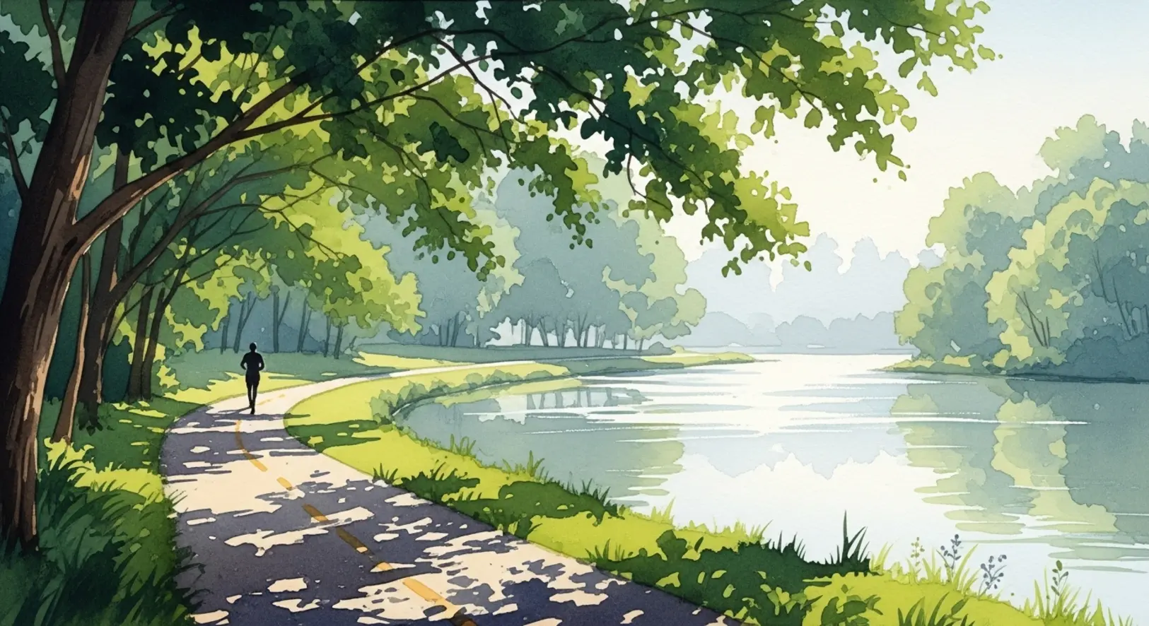 Malerische Laufstrecken Freising entlang der Isar im Grünen