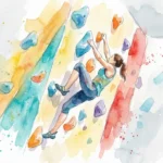 Bouldern Freising: Dein Guide für Kletterspaß Eine Person beim Bouldern Freising in einer modernen Kletterhalle