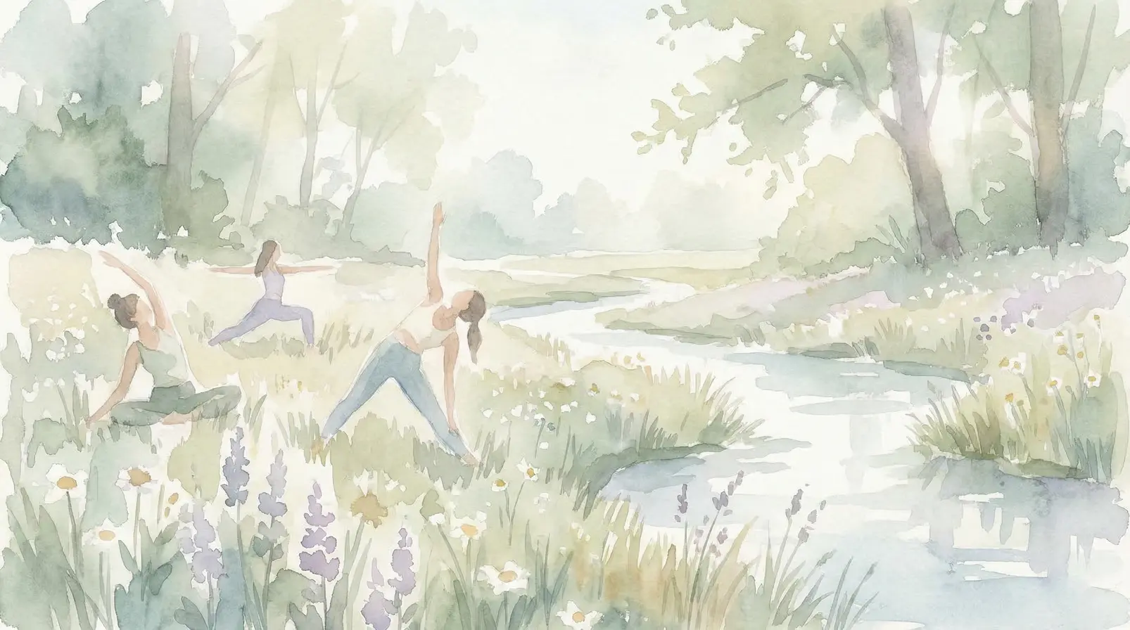 Eine Person übt Yoga Freising in einer entspannten Pose im Freien.